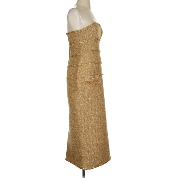 Montsand Gold Julia Dress Medium in Camel NWT - Picture 6 of 9